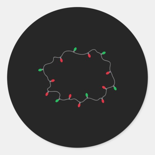 Sticker Rond Lets Get Lit Funny Christmas Quote  (Devant)