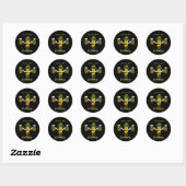 Sticker Rond Let's Have a Blast Thunder Cove (Feuille)