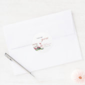 Sticker Rond Let's Par-tee Golf Baby Shower (Enveloppe)