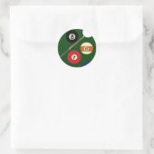 Sticker Rond letsplaypool (Sac)