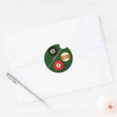 Sticker Rond letsplaypool (Enveloppe)