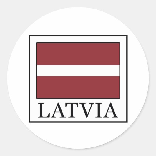 Sticker Rond Lettonie (Devant)