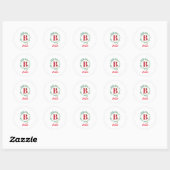 Sticker Rond LETTRE AlphabET B (Feuille)