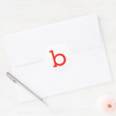 Sticker Rond Lettre B (Enveloppe)