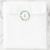 Sticker Rond Lettre C Monogramme Sceau de l'enveloppe initiale (Sac)