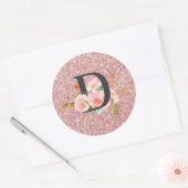 Sticker Rond Lettre D (Enveloppe)