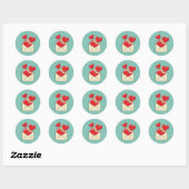 Sticker Rond Lettre de love (Feuille)
