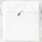 Sticker Rond lettre d'hiver monogramme xmas (Sac)