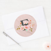Sticker Rond Lettre F (Enveloppe)