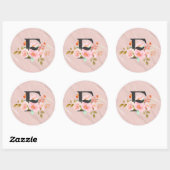 Sticker Rond Lettre F (Feuille)