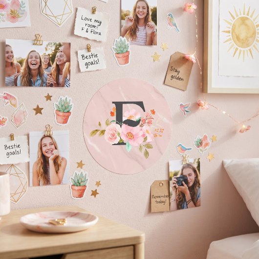 Sticker Rond Lettre F