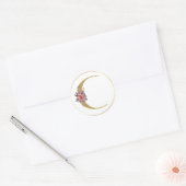 Sticker Rond LETTRE Florale D'OR C Sceau MONOGRAPHIQUE (Enveloppe)