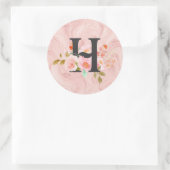 Sticker Rond Lettre H (Sac)