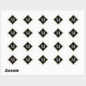 Sticker Rond lettre initiale (Feuille)