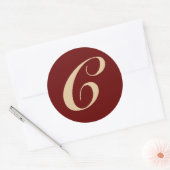 Sticker Rond Lettre initiale C (Enveloppe)