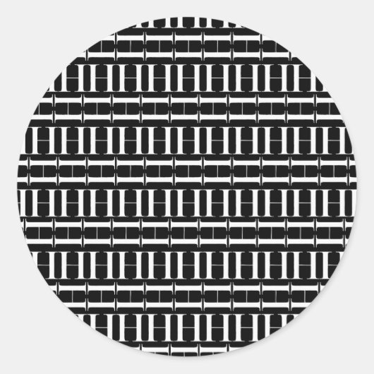 Sticker Rond Lettre initiale H monogramme (Devant)