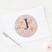 Sticker Rond Lettre J (Enveloppe)