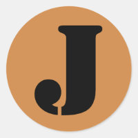 Lettre J Stencil Alphabet de Janz Peru Gold