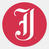 Sticker Rond LETTRE JSU Classique de l'Université d'État de Jac (Devant)