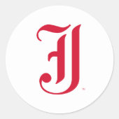 Sticker Rond LETTRE JSU Classique de l'Université d'État de Jac (Devant)