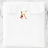 Sticker Rond lettre k (Sac)