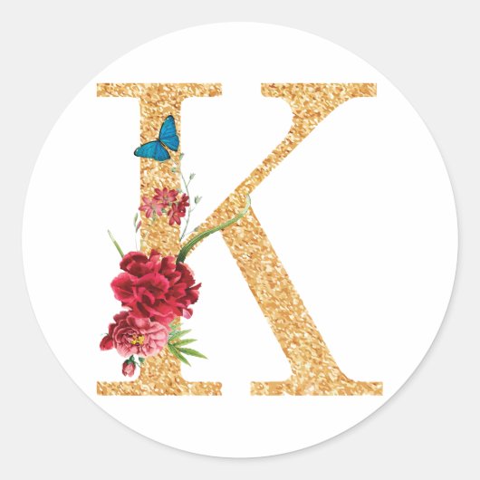 Sticker Rond lettre k (Devant)