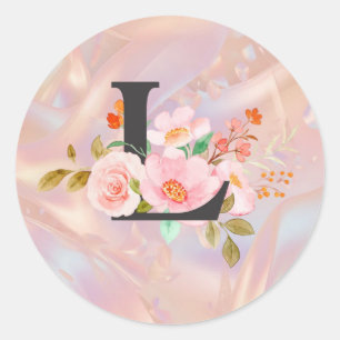 Sticker Rond Lettre L