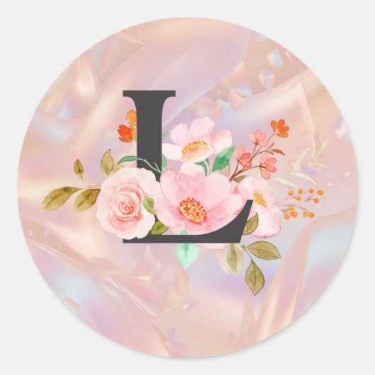 Sticker Rond Lettre L (Devant)