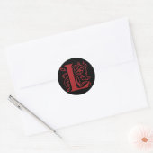 Sticker Rond Lettre L (Enveloppe)
