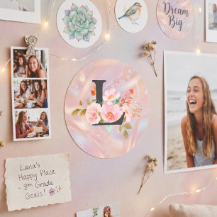 Sticker Rond Lettre L
