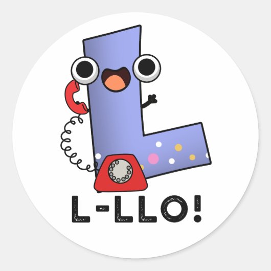 STICKER ROND LETTRE L LLOLO DANOINE L PUN (Devant)