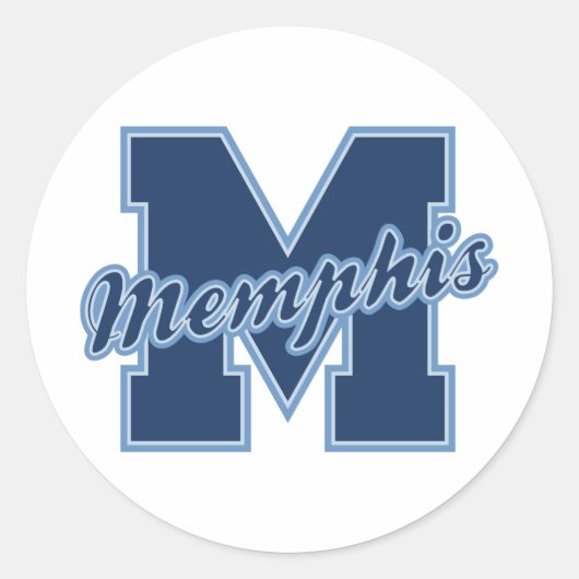 Sticker Rond LETTRE Memphis (Devant)