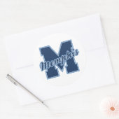 Sticker Rond LETTRE Memphis (Enveloppe)