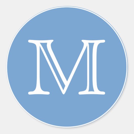 Sticker Rond Lettre monogramme (Devant)