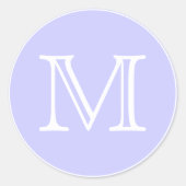 Sticker Rond Lettre monogramme (Devant)