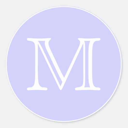 Sticker Rond Lettre monogramme (Devant)