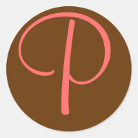 LETTRE MONOGRAPHIQUE INITIALE "P" - Personnaliser