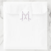 Sticker Rond Lettre musicale "M" (Sac)