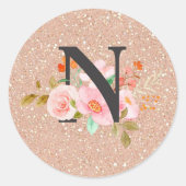 Sticker Rond Lettre N (Devant)
