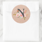 Sticker Rond Lettre N (Sac)