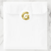 Sticker Rond Lettre or G (Sac)
