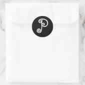 Sticker Rond Lettre P (Sac)