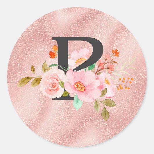 Sticker Rond Lettre P (Devant)