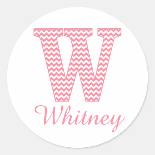 Sticker Rond LETTRE PLEINE CHIVÉE PLEINE PLEINE PRÉPONSE W MONo (Devant)