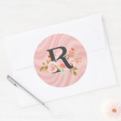 Sticker Rond Lettre R (Enveloppe)