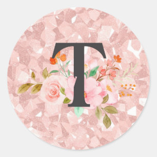 Sticker Rond Lettre T