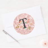 Sticker Rond Lettre T (Enveloppe)