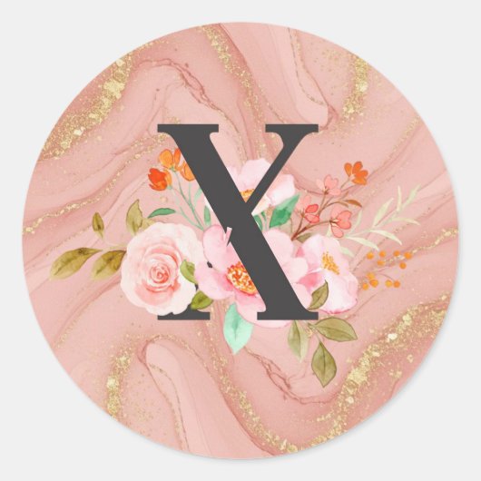 Sticker Rond Lettre X (Devant)