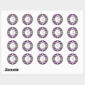Sticker Rond LETTRE Z Mariage POPULAIRE DEMANDEUR INITIAL (Feuille)