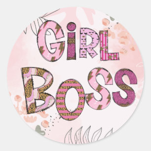 Sticker Rond Lettres en gras